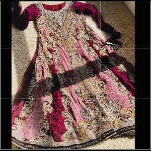 Pakistani heavy fancy dress. Wedding/formal wear